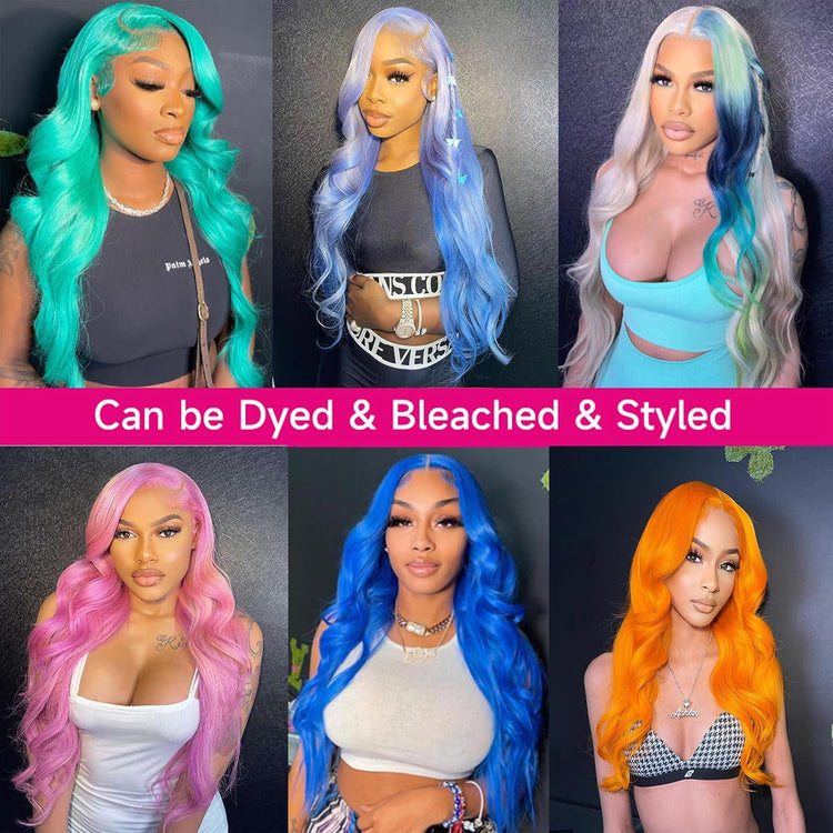 613 Lace Front Wig Blonde Wig Human Hair 13X6 HD Transparent Lace, 180 Density Blonde Human Hair Wig Pre Plucked