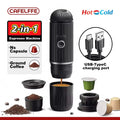 Portable Coffee Machine Wireless Electric Espresso Maker Fit Nes Capsule & Coffee Powder Gift for Lover,Dad,Hiking Camp