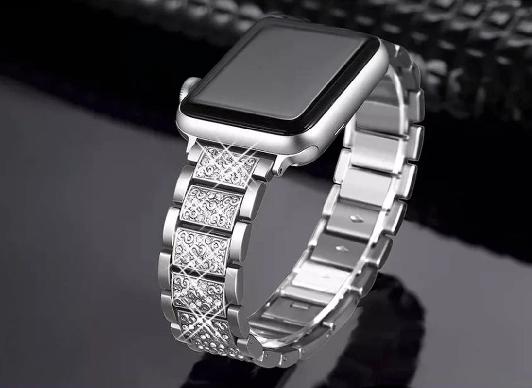 Crystal Bling Band Case Iwatch Strap for Apple Watch Ultra Series 8 7 SE 6 5 4 3