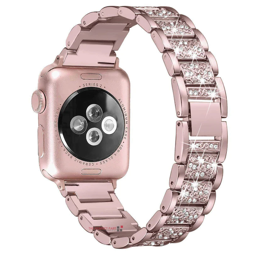 Crystal Bling Band Case Iwatch Strap for Apple Watch Ultra Series 8 7 SE 6 5 4 3