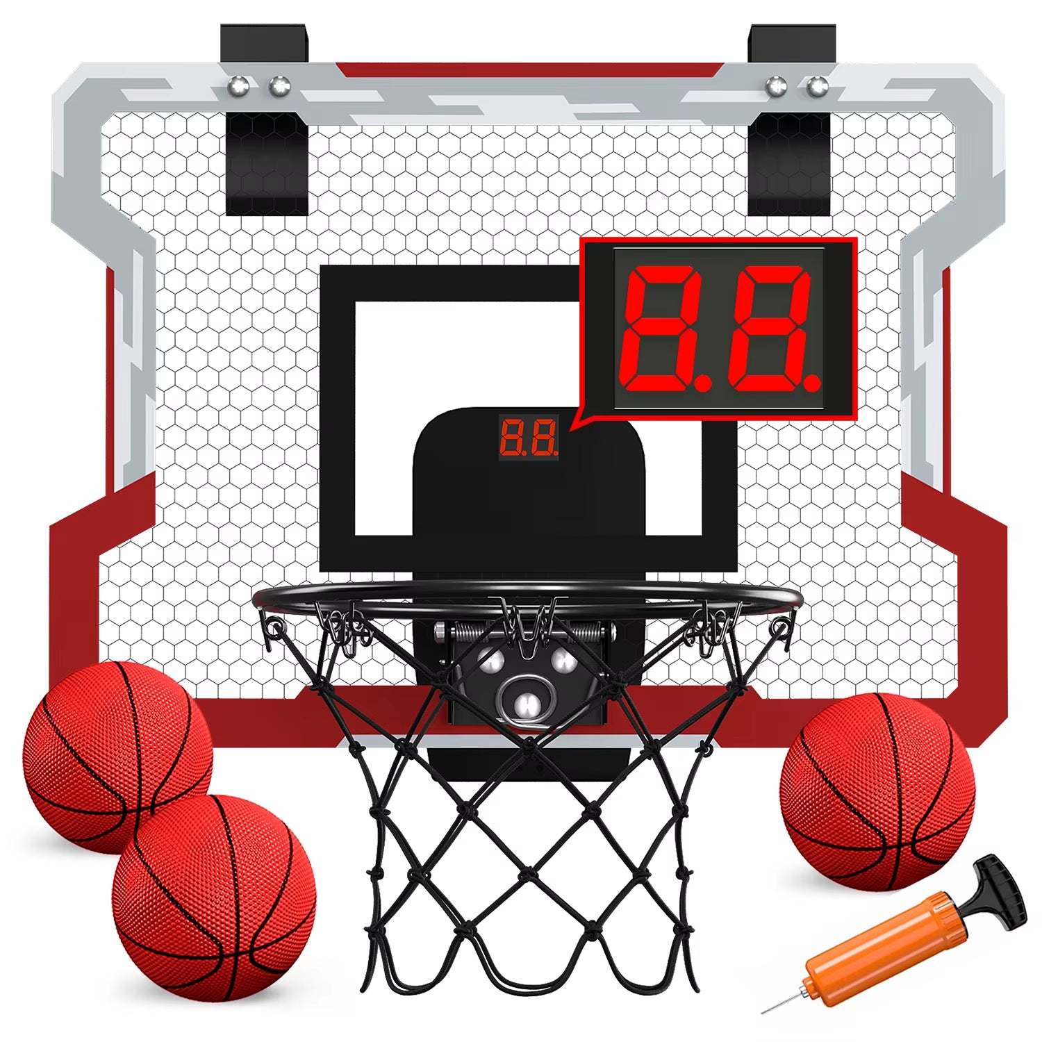 Outdoor Basketball Hoop for Kids Indoor Basketball Hoops,Mini Basketball Hoop with 3 Balls Toys for 3 4 5 6 7 8 9 10 11 12+ Year