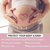 Maternity Belly Band for Pregnancy Belly Support Belt 3 in 1 Belly Brace Bands for Pregnant Women Back/Pelvic Pain Relief Care Adjustable, Beige