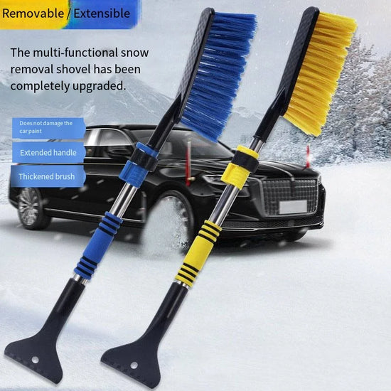 1 Uds. Cepillo de nieve y raspador de hielo para coche, raspadores de hielo para parabrisas de coche, con mango y cabezal de espuma ergonómicos para coches, camiones y Suv