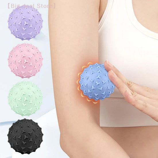 【M】Bola de masaje Manual, Bola de Fascia, masaje de relajación muscular, herramienta de Fitness para Yoga, cintura, hombros, cuello, masaje de pies, meridiano