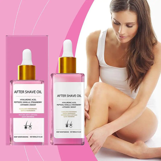 2 uds aceite para después del afeitado con aroma a fresa y vainilla, aceite para después del afeitado de fresa, belleza para mujeres para una piel suave, previene pelos encarnados