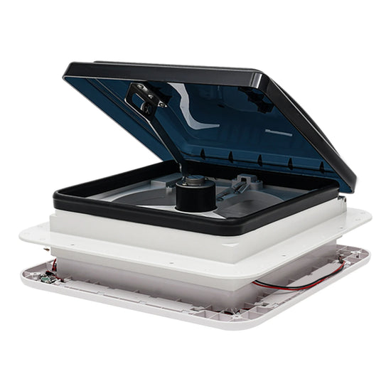 12V Caravana Ventilación Skylight RV Ventilador Ventilación Camper Extractor Ducha Techo 280x280mm con luz LED