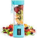 Personal Size Blender Juicer Cup - Portable Smoothies and Shakes Blender, Handheld Fruit Machine - Blue
