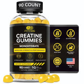 Creatine Gummies for Men & Women - Creatine Monohydrate Gummies for Strength, Muscle, Energy - Natural Lemon Flavor (90Ct)